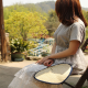 Portable Straw Fan Hand-woven Pu Fan Banana Fan Chinese Classical Style Portable Straw Fan Hand-woven Pu Fan Banana Fan Chinese Classical Style